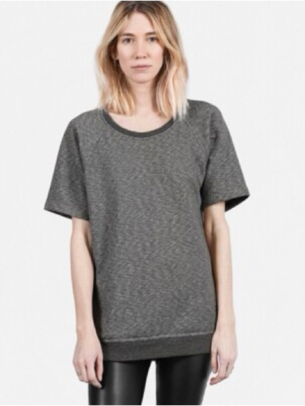 Everlane Short Sleeve Sweatshirt Tunic - Small